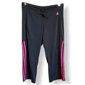 Adidas Dark Gray‎ Three Striped Cropped Bottoms